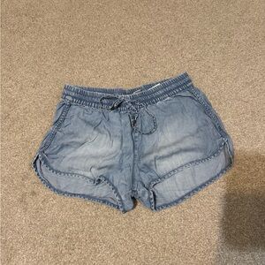 Women's Blue Denim Shorts